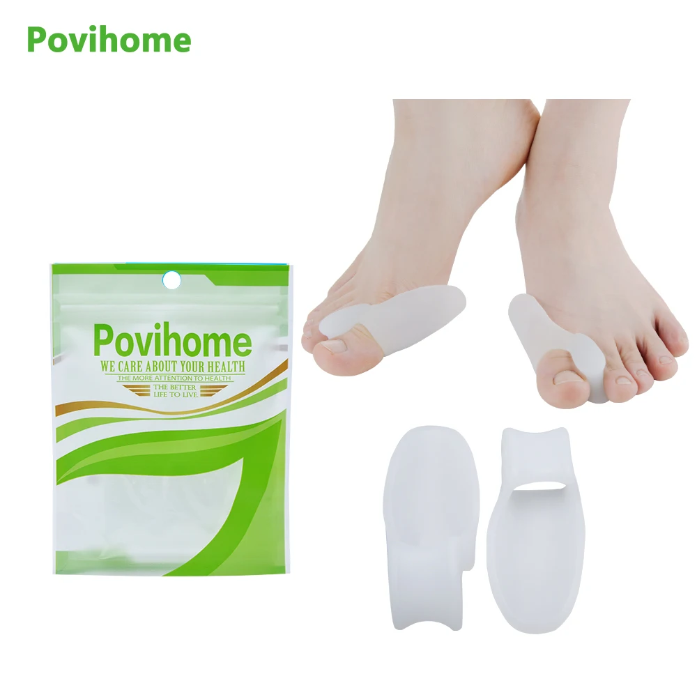 2 шт. силиконовый гель Bunion Splint большой палец сепаратор Перекрывающийся