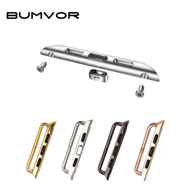 BUMVOR 1 пара бесшовных металлических соединительных застежек 5/4/3/2 для ремешка