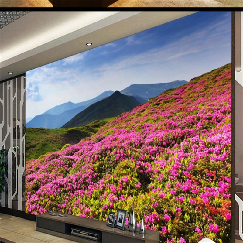 

beibehang Large custom wallpapers Man Shan Huahai scenery Wonderland TV backdrop papel de parede 3d para sala atacado