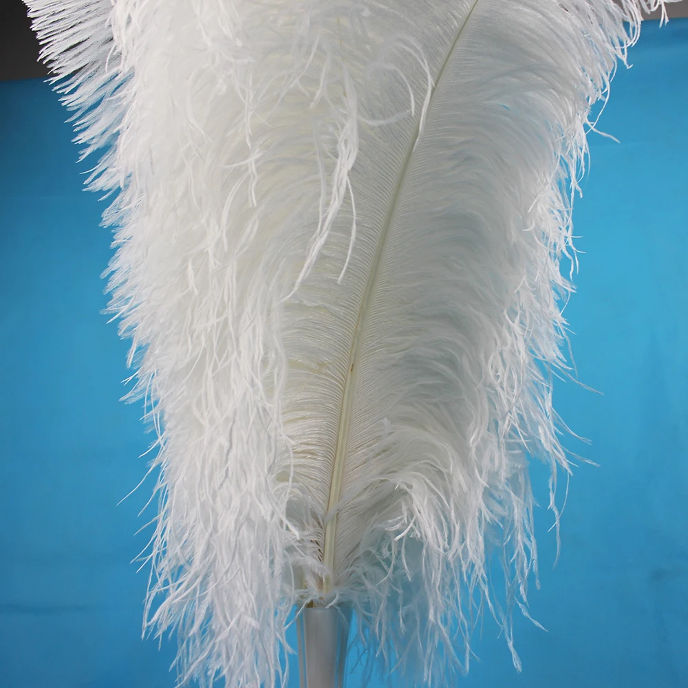 50 шт. перо страусиного дерева 55 см/20 22 дюйма|white ostrich feathers|feathers for wedding decorationostrich feather
