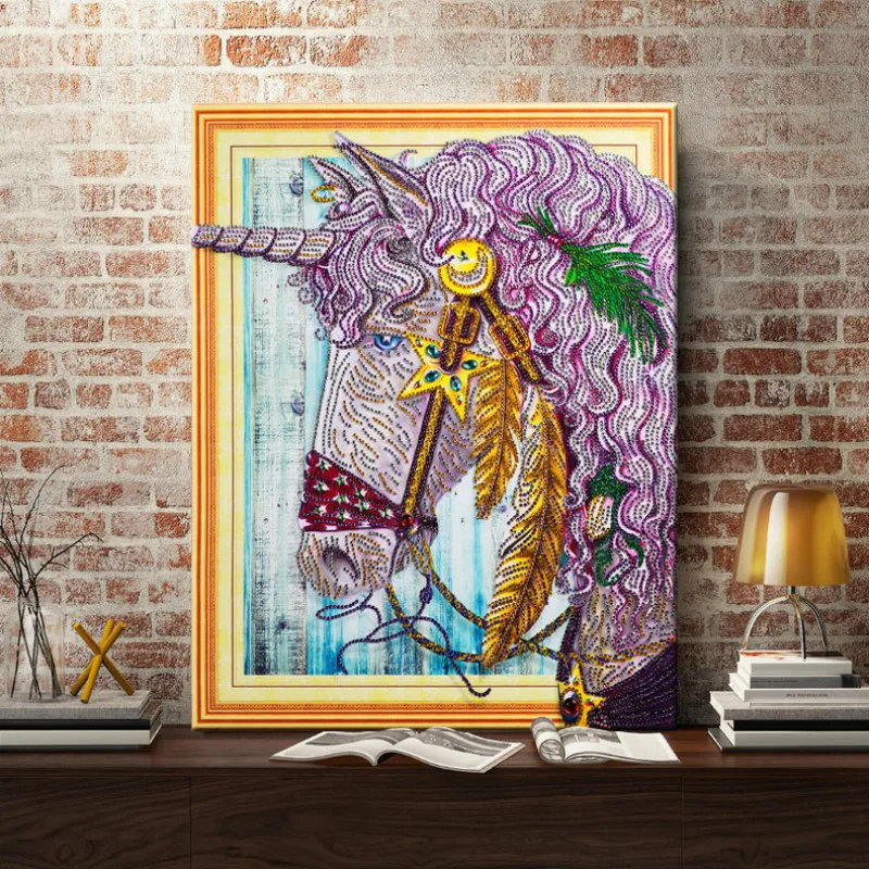 Алмазная вышивка 5d сделай сам мозаика из страз особая форма руки с лошадиной