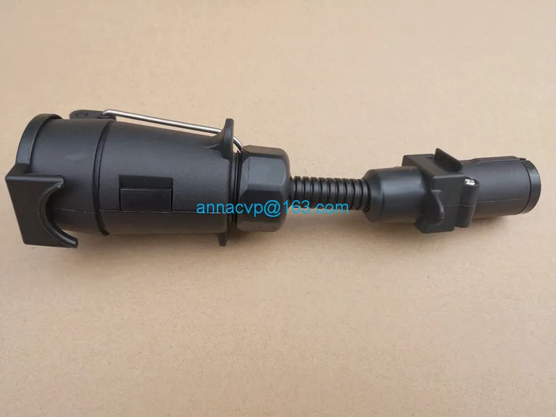 Адаптер для прицепа 7 контактный большой круглый разъем маленькой круглой вилки