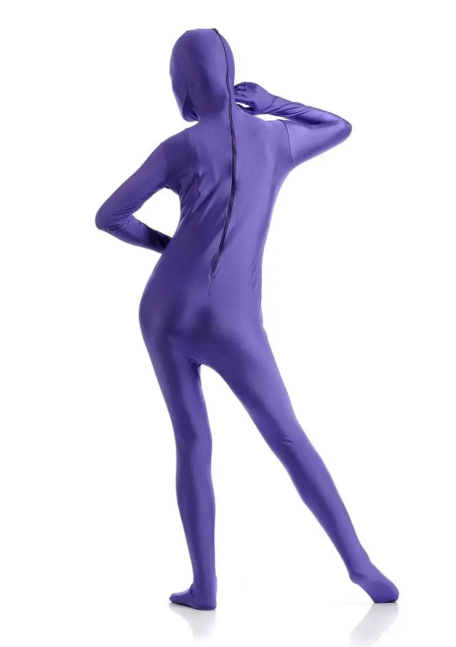 Высокое качество Zentai костюмы полный тело лайкра косплей одежда кожа костюм комбинезон костюмы на Хэллоуин Взрослый комбинезон унисекс