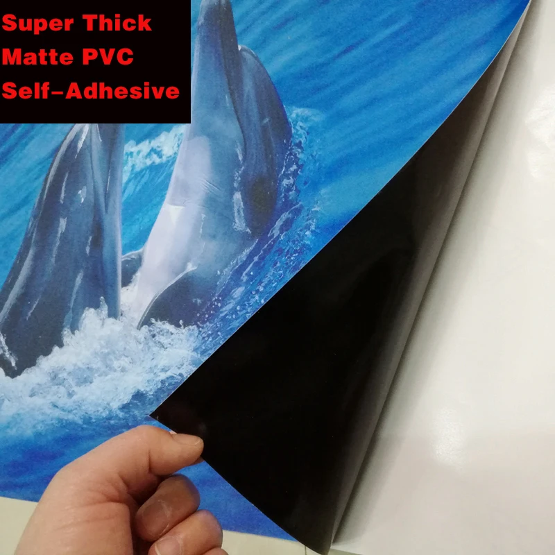 

Photo Wallpaper 3D Underwater World Dolphins Floor Tiles Murals Bathroom Living Room PVC Non-Slip Floor Sticker Papel De Parede