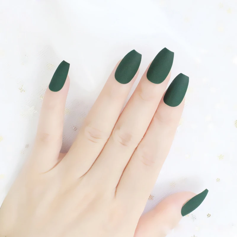 Серебристый 24 шт./компл. розовые короткие полностью покрытые матовые наконечники для ногтей с круглой головкой матовые накладные ногти черные маленькие овальные накладные ногти Набор для искусства - Цвет: Серебристый