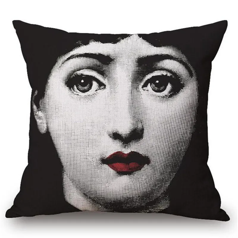 Модный Ретро декоративный чехол для подушки Fornasetti Art Master Car, Винтажный чехол для дивана, домашний декор, лен, высокое качество