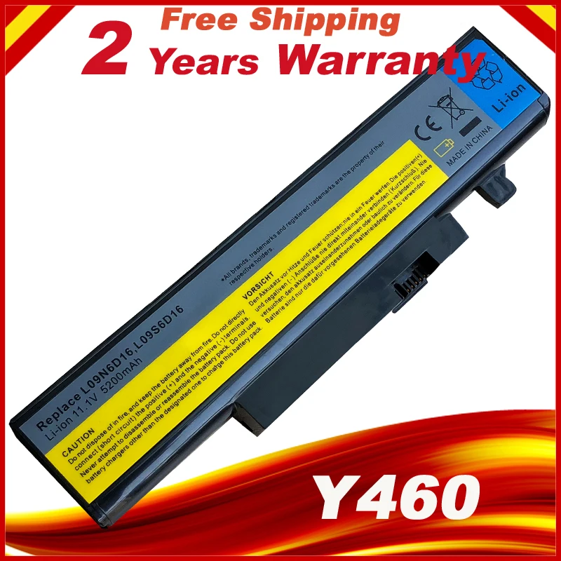 Аккумулятор для ноутбука LENOVO L09N6D16 L09S6D16 L10L6Y01 L10N6Y01 L10S6Y01 IdeaPad Y460 Y560 B560 V560|laptop battery for