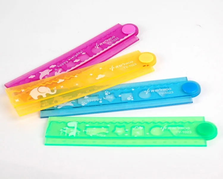 1 шт. 30 см складной метр студент канцелярский многоцветный мягкий гибкий Пластик
