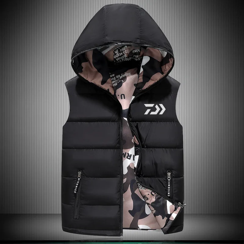 Daiwa Мужская зимняя спортивная одежда рыболовное пальто с капюшоном рубашка