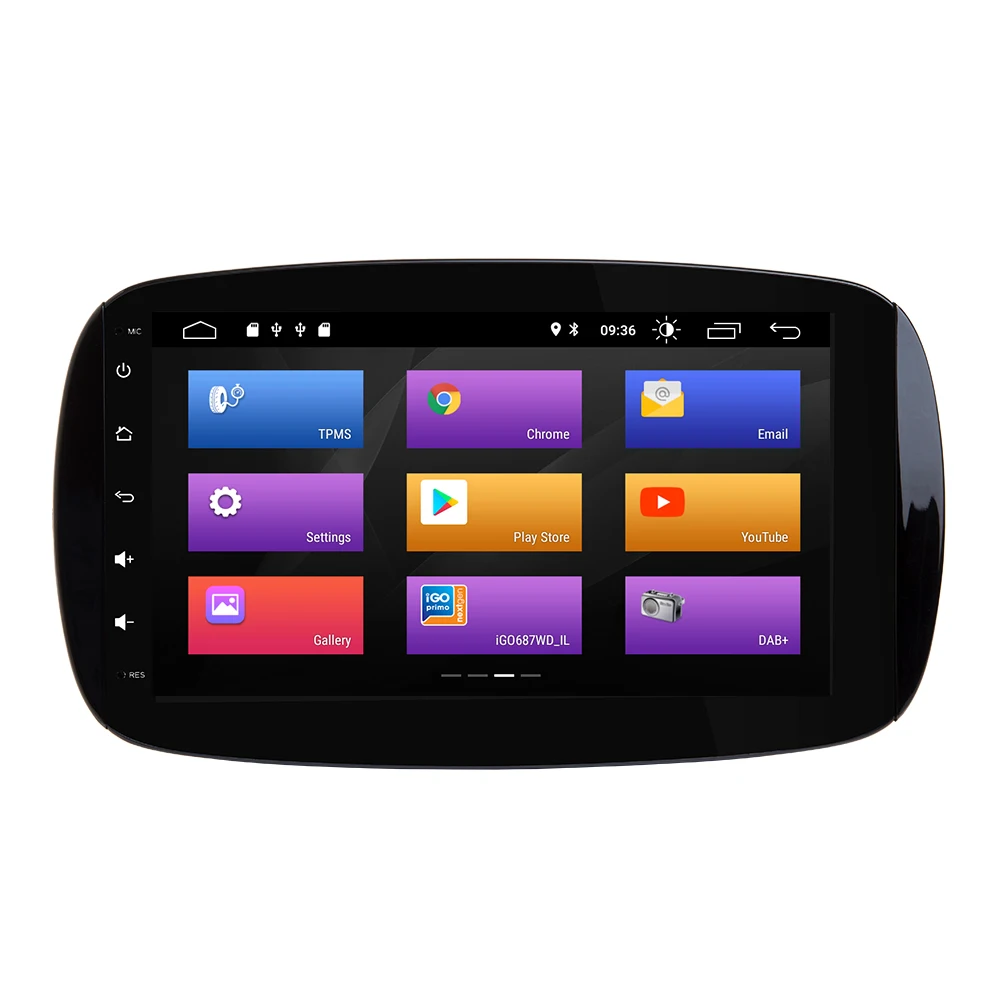 Josmile Авторадио 1 din Android 9 0 автомобильный мультимедиа для Mercedes/Benz Smart Fortwo W453 W257 2015 2016
