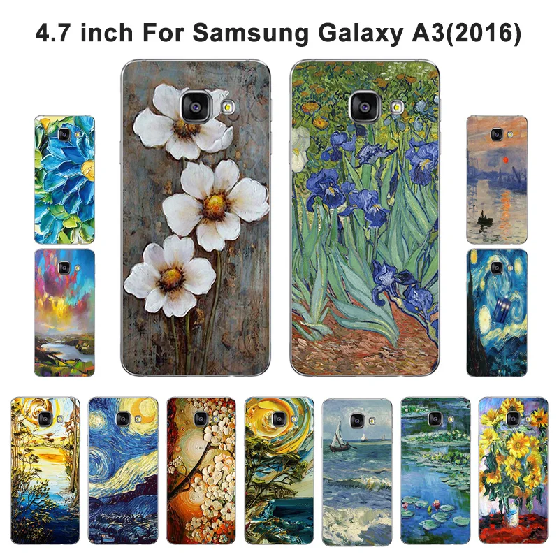 Чехол для Samsung Galaxy A3 2016 A310F A3100 мягкий силиконовый чехол из ТПУ чехлы с масляной