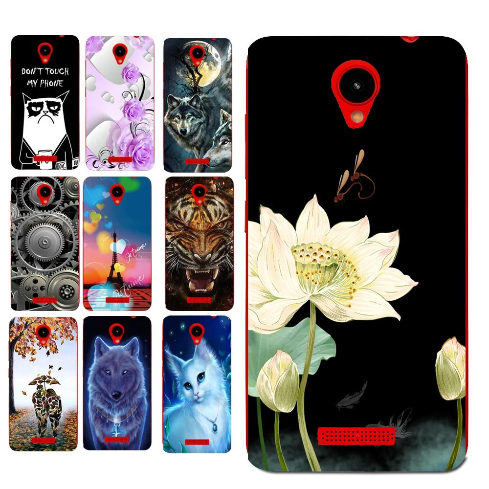 Floral Sleepy Darling Baby Cat Animal Case For Prestigio Wize G3 PSP3510DUO Back Cover Bag TPU Cases | Мобильные телефоны и