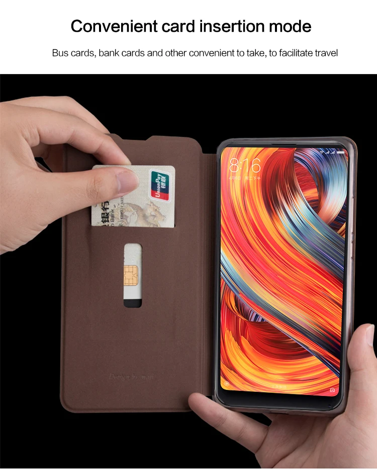 Mofi для Xiaomi Mi Mix 2 чехол Роскошный кожаный чехол-книжка из искусственной кожи чехол для Xiaomi Mi Mix 2 защитный чехол s