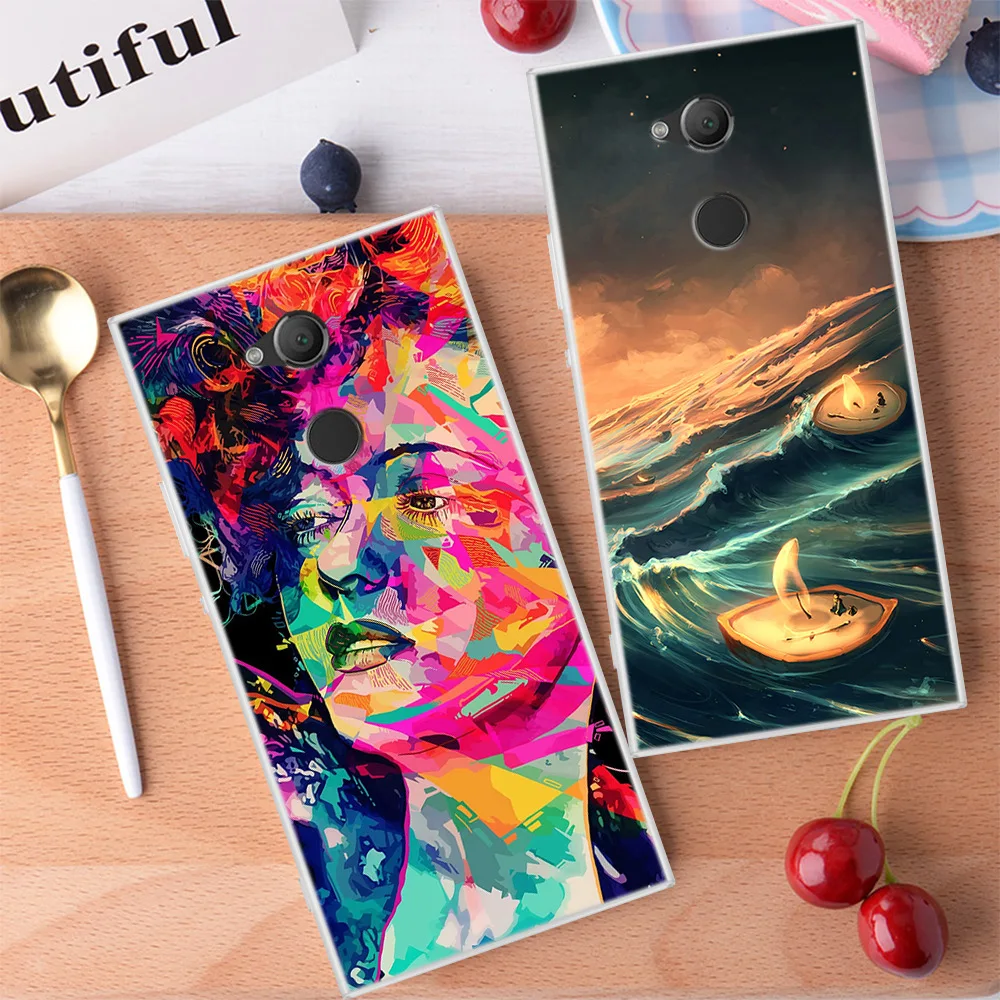 Чехлы для Sony Xperia XA2 X A2 мягкий ТПУ чехол телефона Coque задняя крышка|Бамперы| |