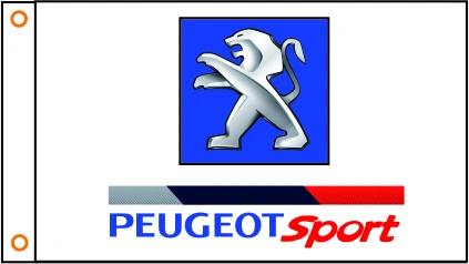 car flag custom Peugeot banner 3x5ft 100% Polyester 110 | Flags