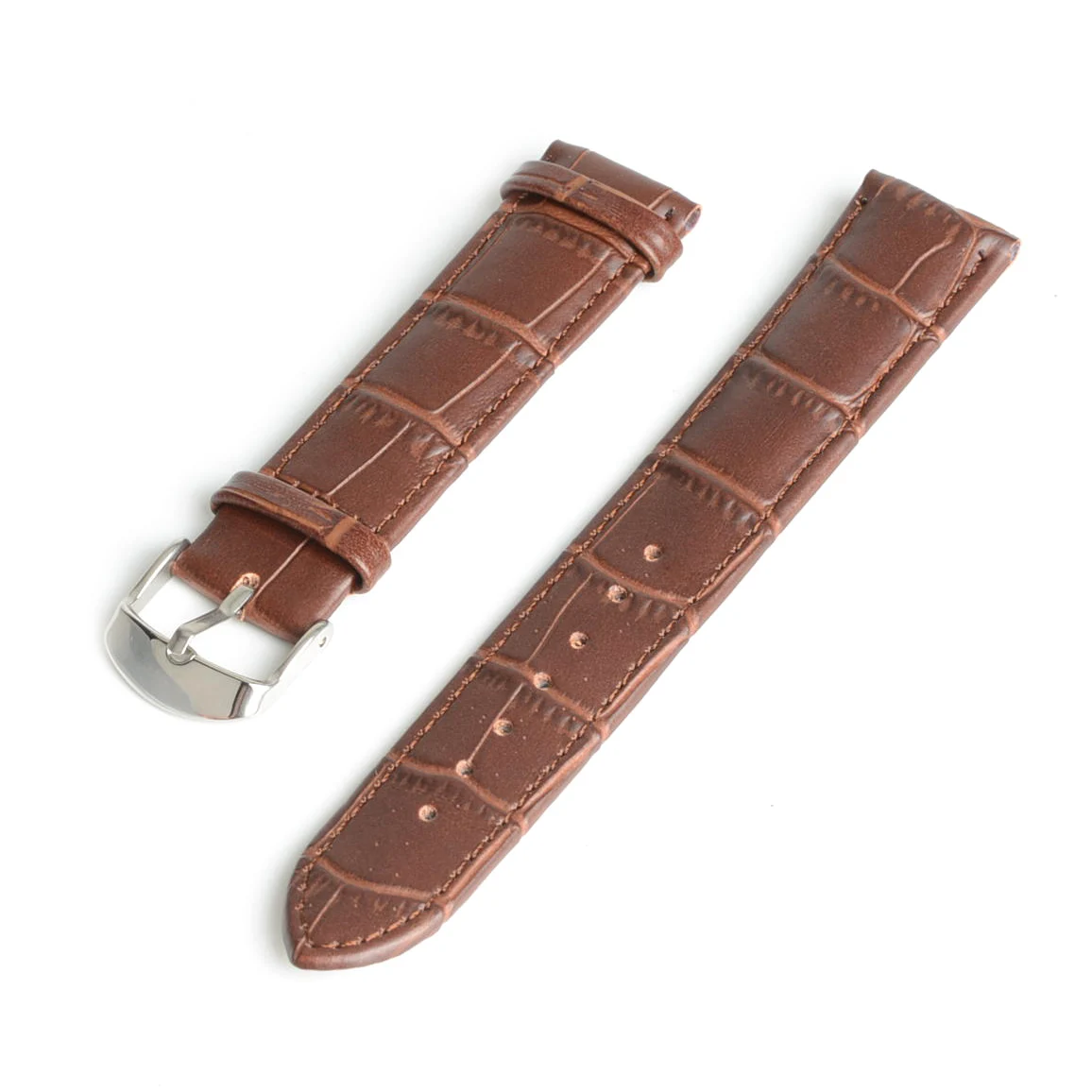 22 мм Прочный коричневый ремешок из натуральной кожи сплава Пряжка SB0521 | Наручные