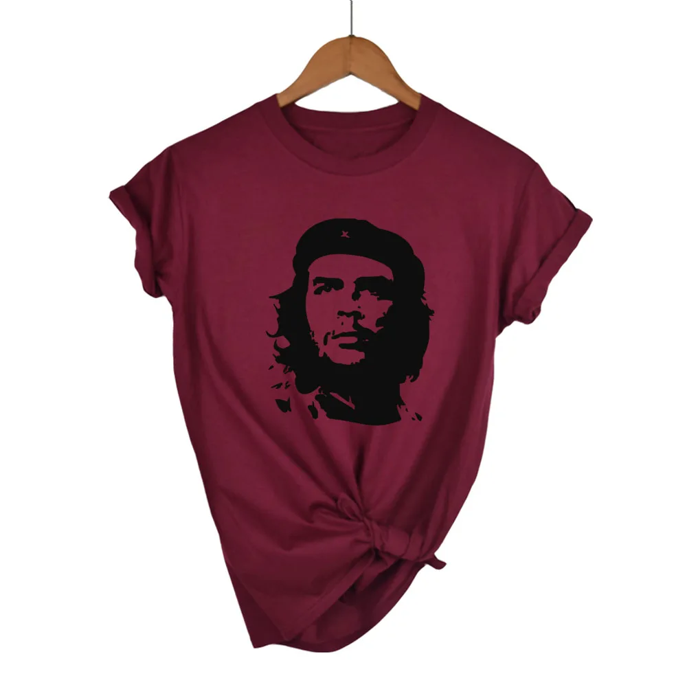 100% хлопок Che Guevara футболка с графическим принтом белая серая летняя стильная