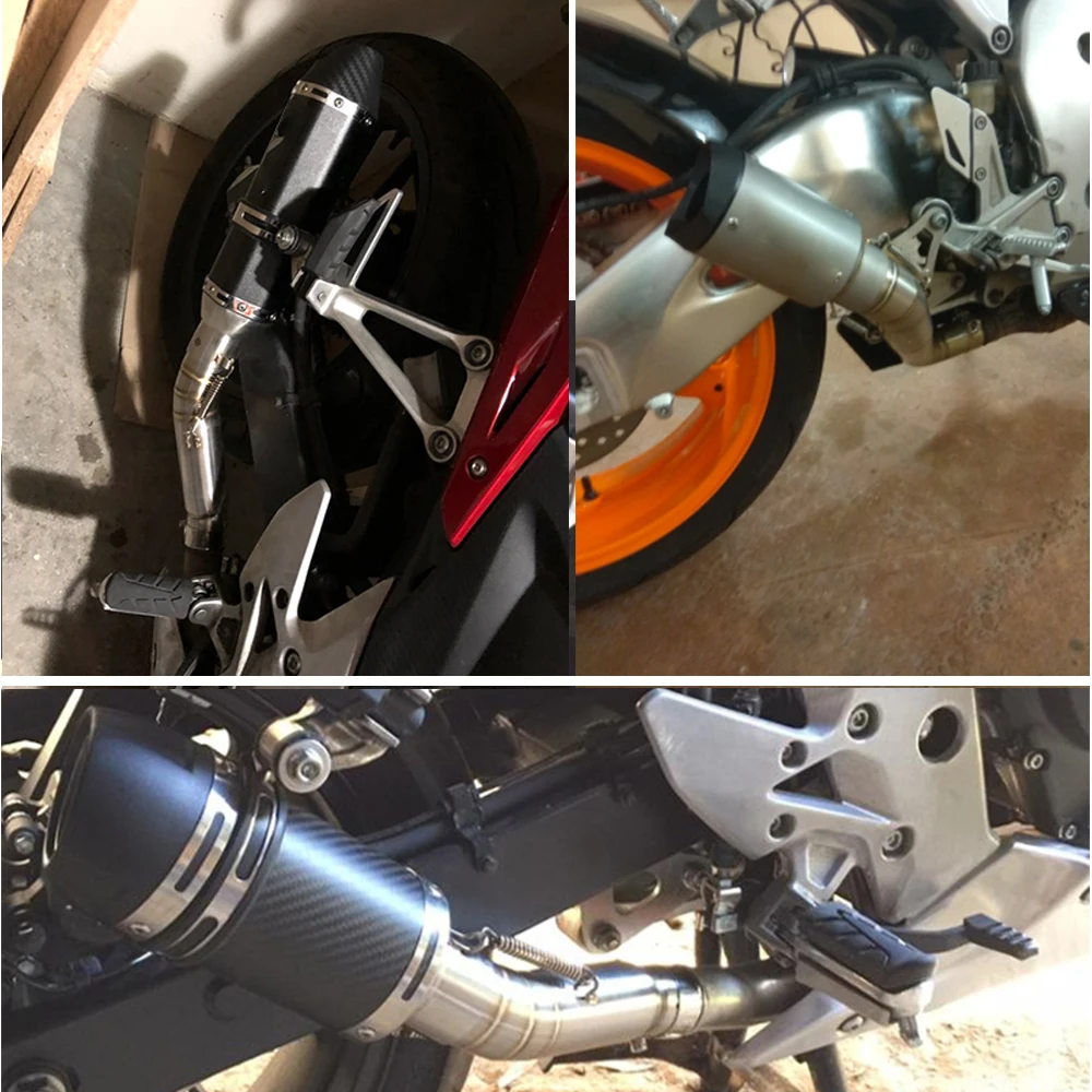 ZS Racing Motorcycle Exhaust Muffler Middle Link Pipe Tube Slip On For Suzuki GSXR600/750 2006-2008 2011-2015 GSXR1000 2006 | Автомобили и
