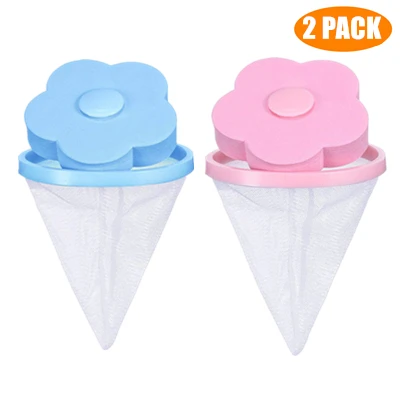 1 Blue 1 Pink Pet мех Catcher одежда очищающий шар многоразового использования для удаления меха Бытовая стирка удаление волос плавающий очиститель для стиральной машины - Цвет: 1 Blue 1 Pink