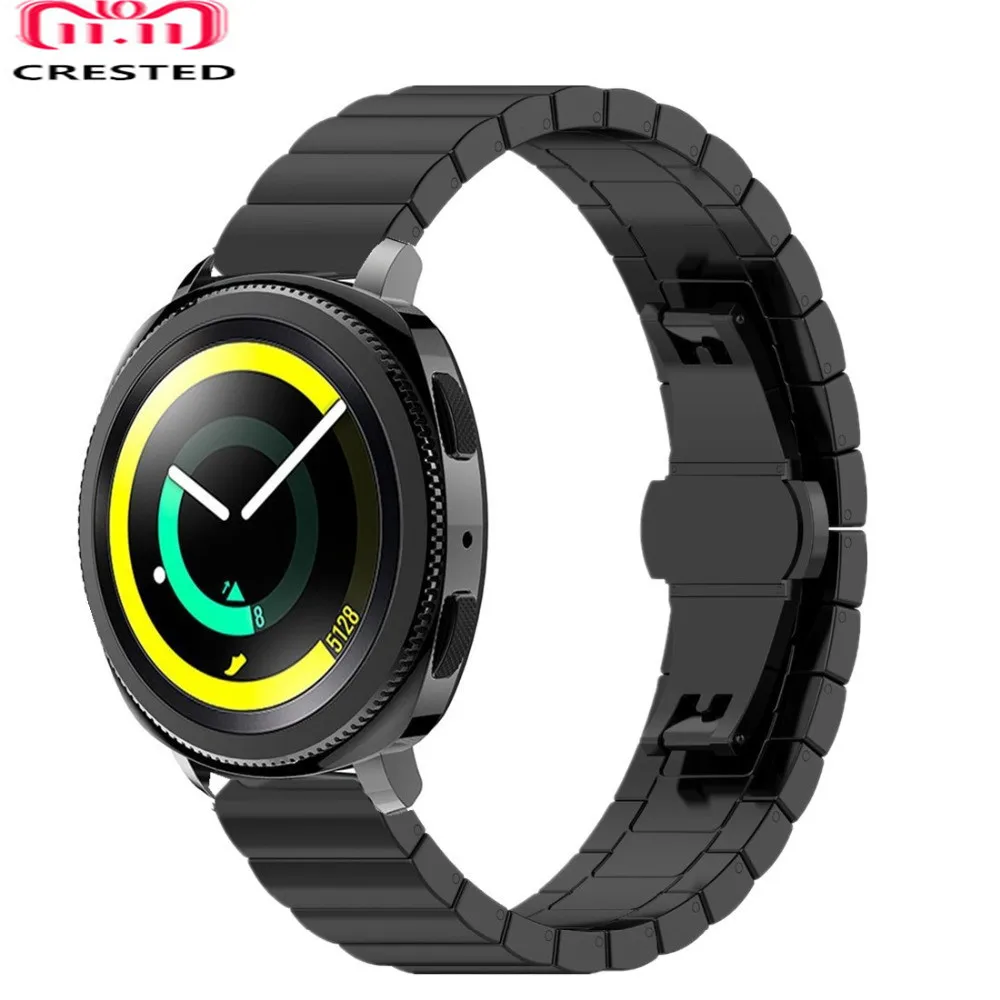 Ремешок из нержавеющей стали для Samsung Galaxy watch 46 мм/42 мм Gear S3 frontier/classic huawei gt браслет