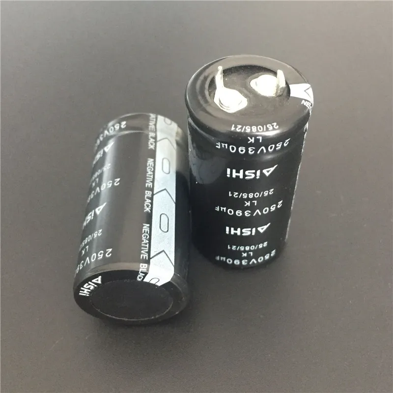 2шт 390 мкФ 250V Aishi LK серии 22x40 мм 250V390uF оснастки PSU алюминиевый электролитический