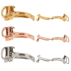 Ремешок Shellhard для часов, Модный складной браслет с пряжкой-бабочкой из нержавеющей стали, Часовые аксессуары