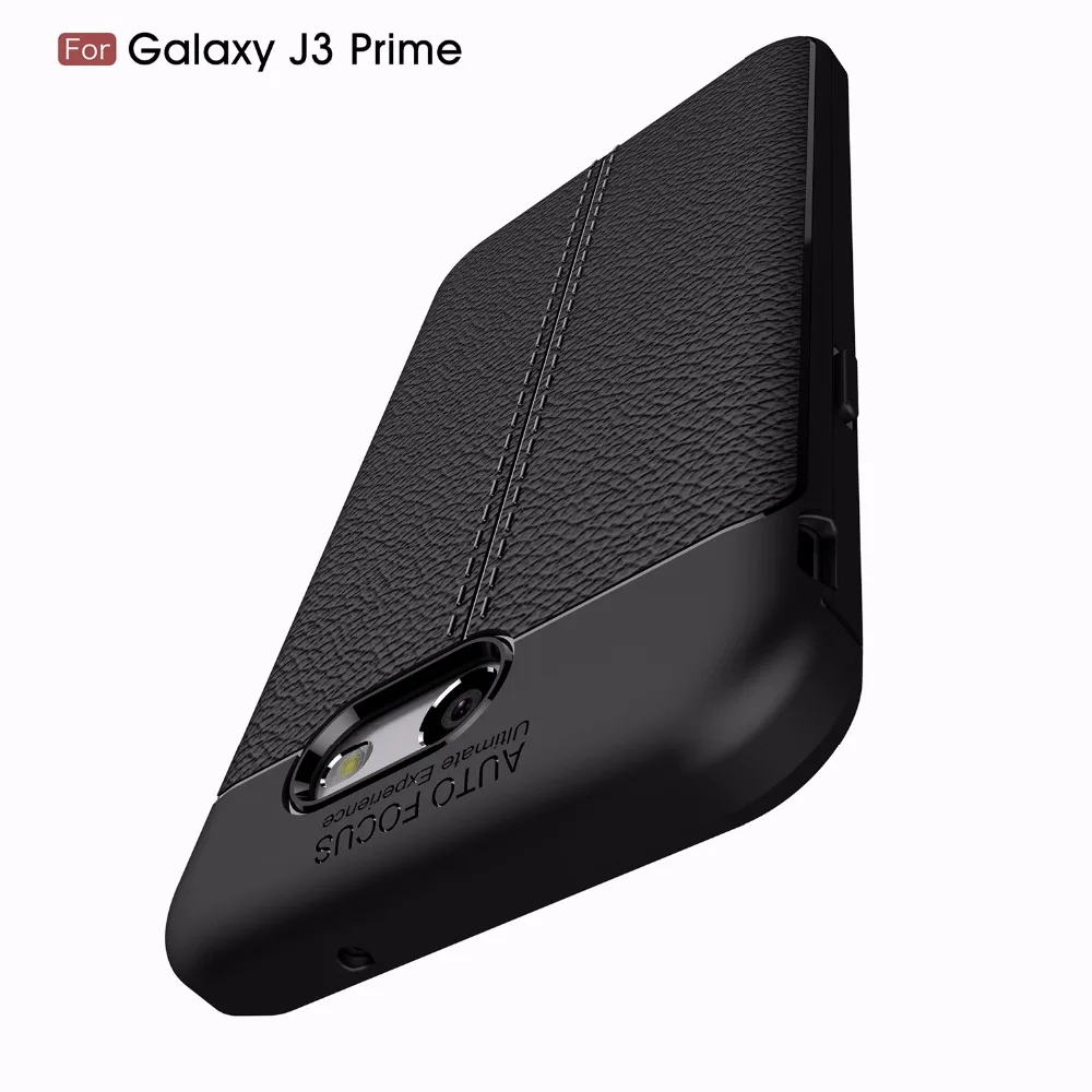 For Samsung Galaxy J3 Prime Case Emerge 2017 Protective TPU for J5 J7 Soft Silicone Leather Texture Cover |