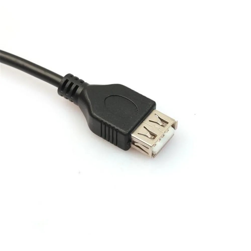 2 фута/60 см черный USB штекер на гнездо удлинитель данных M/F Кабель-адаптер для