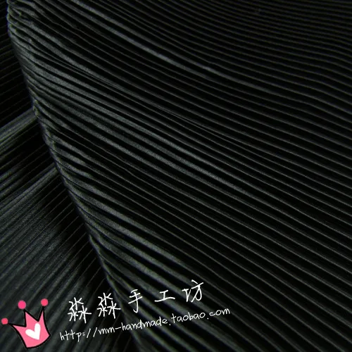 1psc прессованная тисненая шелковая атласная плиссированная ткань одежда