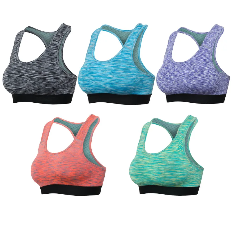 Красочная Серия сексуальный женский спортивный бюстгальтер для бега и йоги