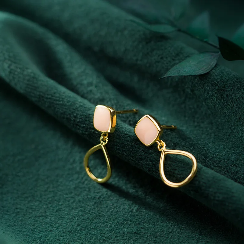 Золотые серьги 925 серебряные ювелирные изделия Boho Pendientes Brincos очаровательные винтажные минимализм подарок на день рождения Oorbellen серьги для женщин