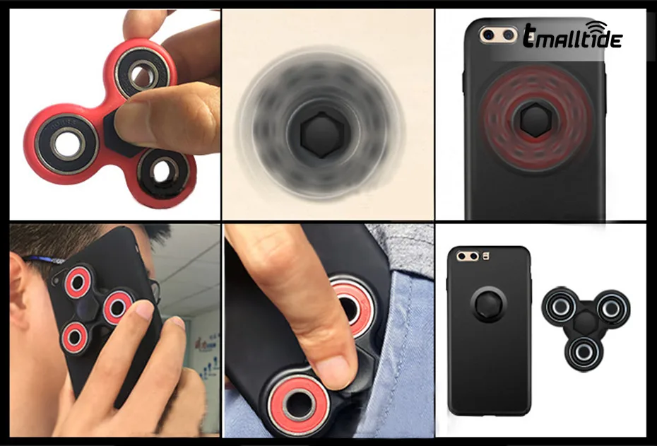 Для iPhone 7 с Спиннеры игрушка ультра тонкий матовый ПК Жесткий Чехол для телефона