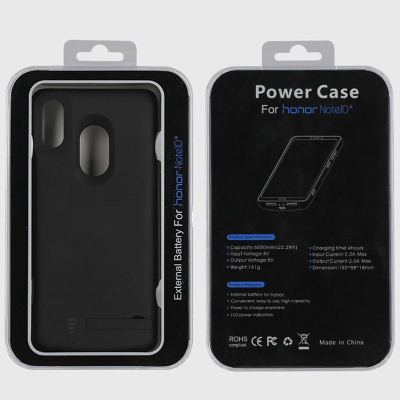 SPCASE 6000mAh Портативное зарядное устройство-чехол для Huawei Honor Note 10 Держатель банка питания с функцией воспроизведения и зарядки.