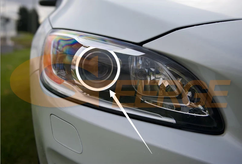 Для Volvo S60 S60L V60 ксенон RF контроллер Bluetooth мульти-Цвет ультра яркий RGB светодиодный Ангельские глазки комплект