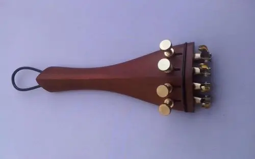 

1pcs natural jujube violin tailpieces 4/4 with tuners/Tail Guts