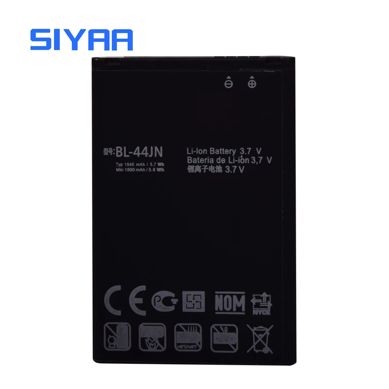 SIYAA телефон Батарея BL-44JN для LG Optimus Zone E400 или рюкзак с изображением трансформеров оптимуса L3 E400 L5 E612 EAC61679601 P970 E510 LGE510 P690 E730 акумуляторная батарея