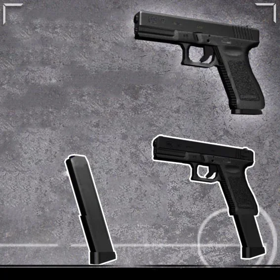 CS 3D сборная бумага Glock 17 Glock 18 модель пистолет Миниатюрная модель строительные подарочные игрушечные блоки для мальчиков Дети A305