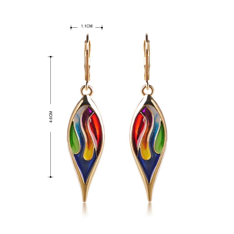 Blucome Latest Enamel Leaves Long Earrings Necklace Set Wedding Women Girls Jewelry Sets Black Rope Chokers Pendants Pendientes | Украшения
