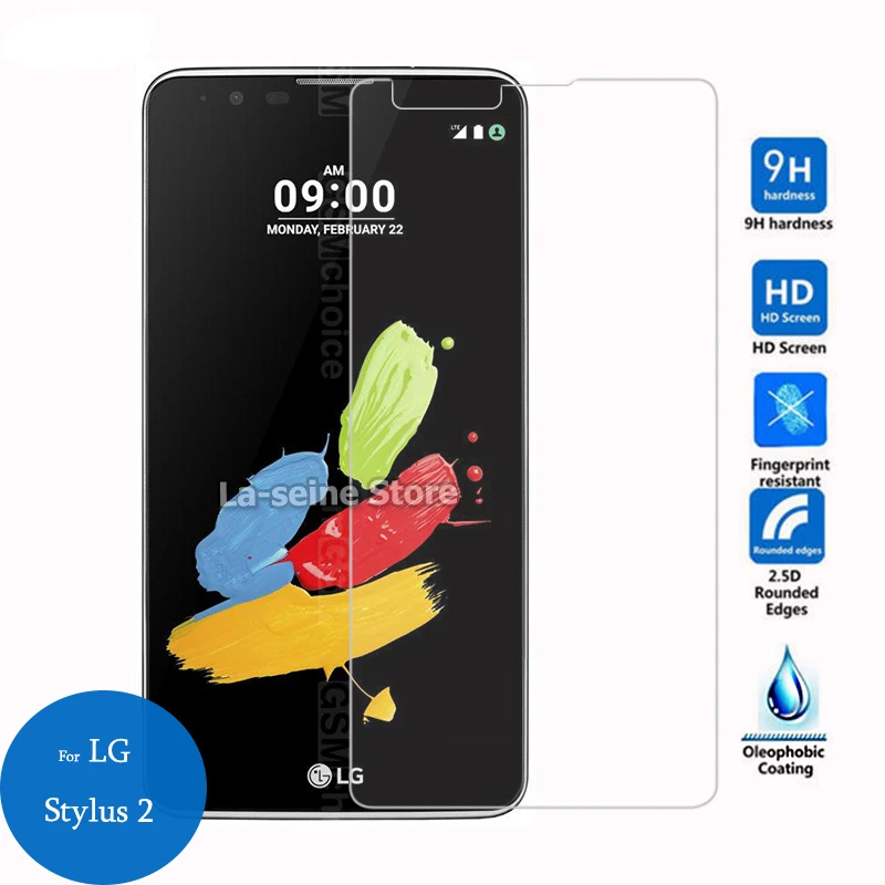 Для LG Stylus 2 закаленное стекло Экран защитная пленка 9h 5 Защитная для Stylus2 Stylo2 F720K F720L