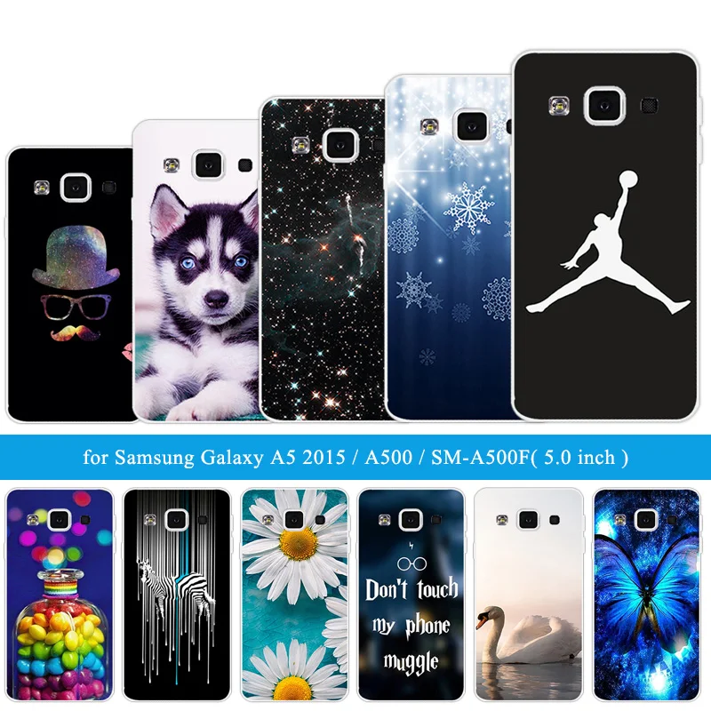 Роскошный чехол для телефона Samsung Galaxy A5 A500 A500F A5000 мягкий силиконовый черный