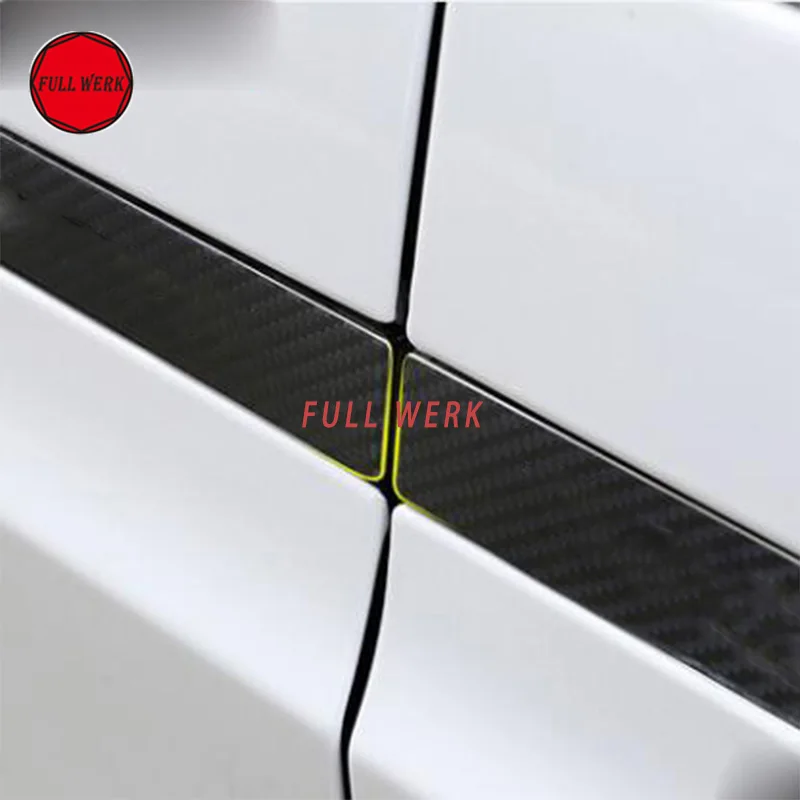 Наклейка из углеродного волокна на дверную ручку автомобиля Tesla Model X 2016 2017|carbon car