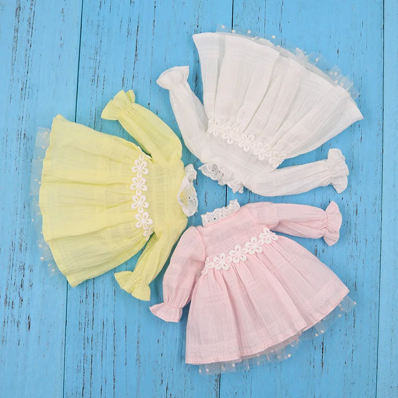 Blyth/кукольная одежда; кружевное платье принцессы; подходит для 1/6; ICY blyth doll joint body