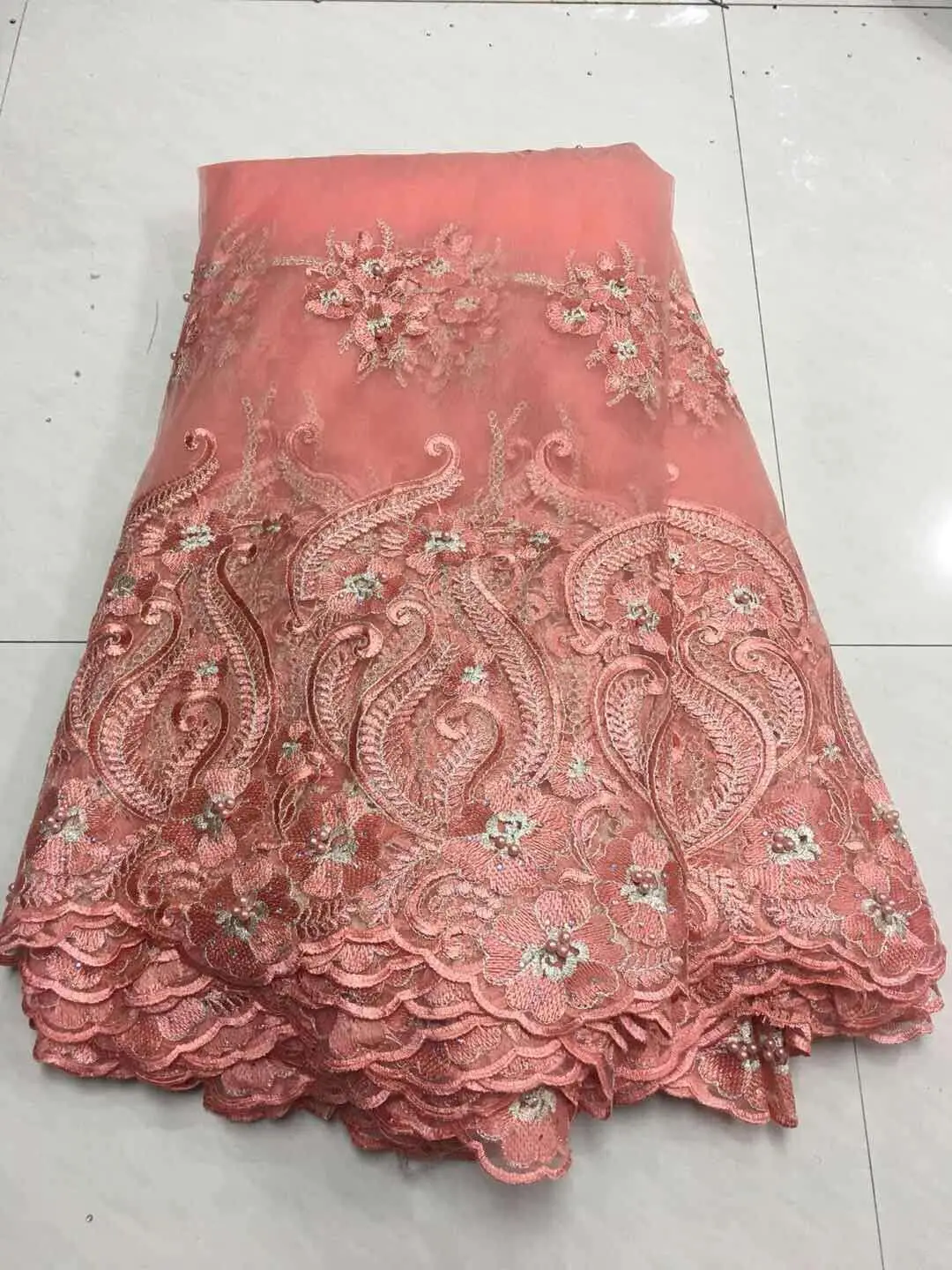 

Best Quality African Lace Fabric Yellow Swiss Voile Lace High Quality Emboridery French Mesh 2018 Nigeria Lace Fabric Material