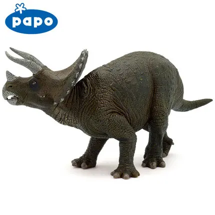 Papo Triceratops Имитация Динозавра модель музейная коллекция Юрского периода мир