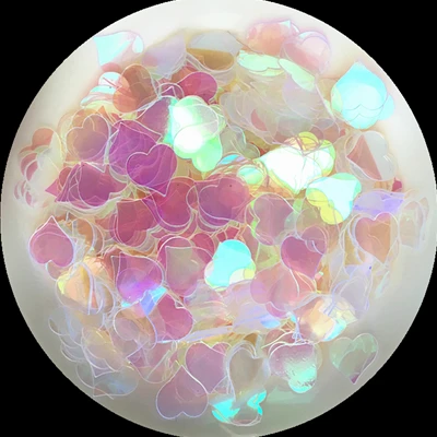 500pcs/Pack 8mm Heart Shape Sequins for Nail art Nail Beauty
