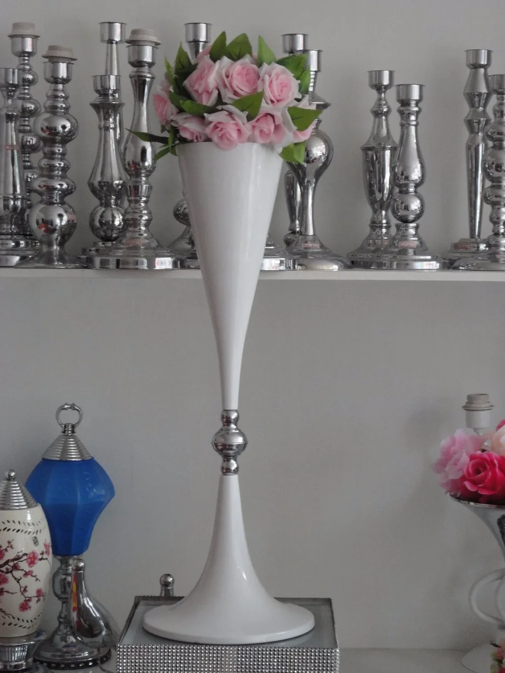 

69cm( 27") White Wedding flower vase Wedding decoration 10pcs/lot