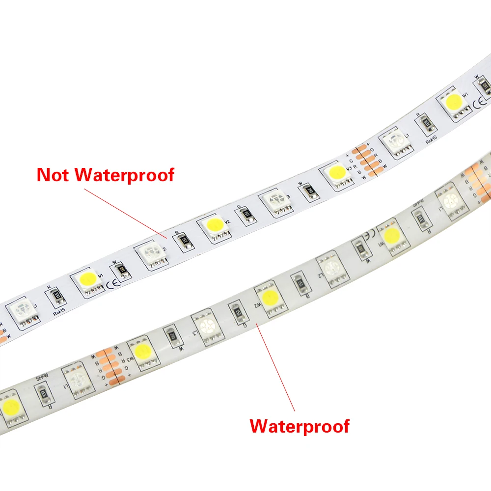 Водонепроницаемая светодиодная лента RGB RGBW RGBWW 5050 SMD 12 В постоянного тока 5 м IP20/IP65
