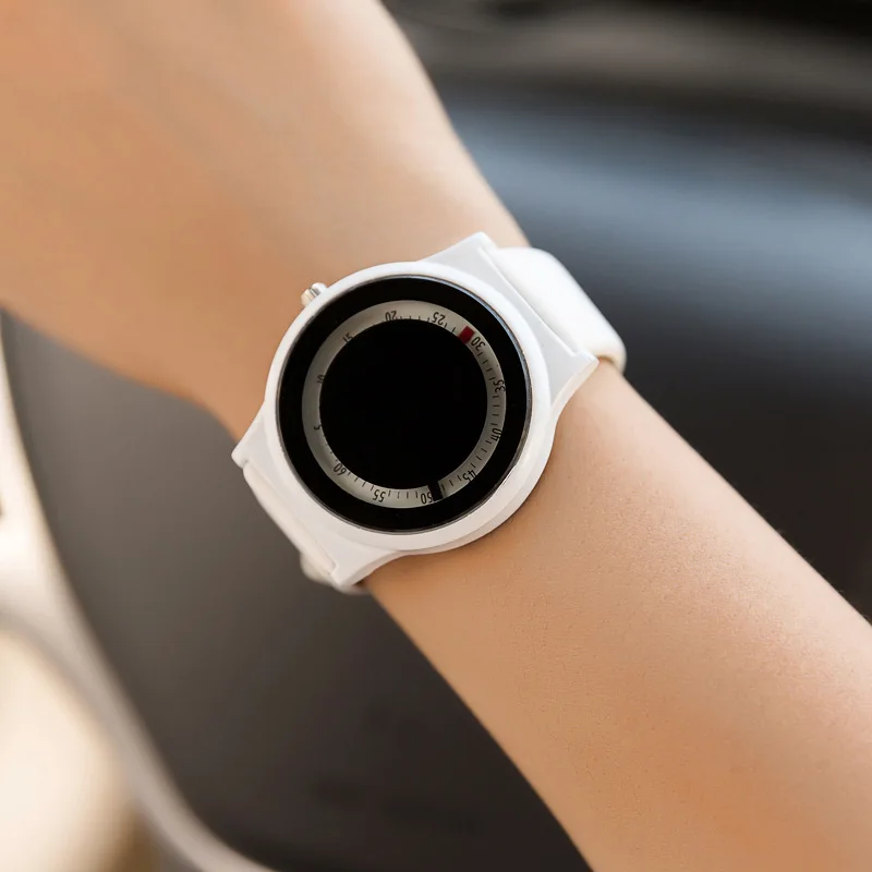 BGG простой кварцевые часы арабские цифры набора дамы Повседневное смотреть