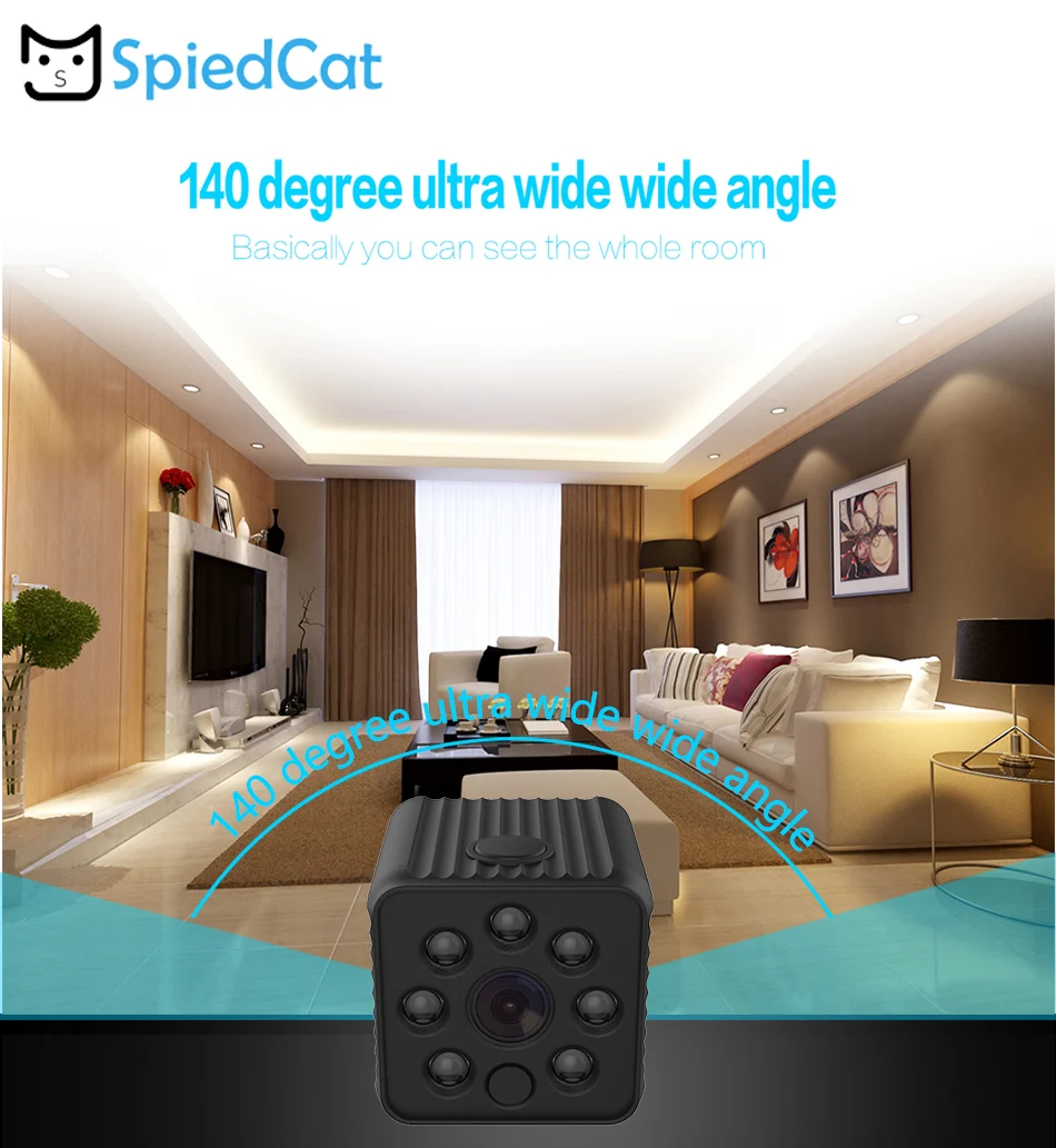 Мини IP Full HD 1080P сенсор портативная беспроводная видеокамера безопасности