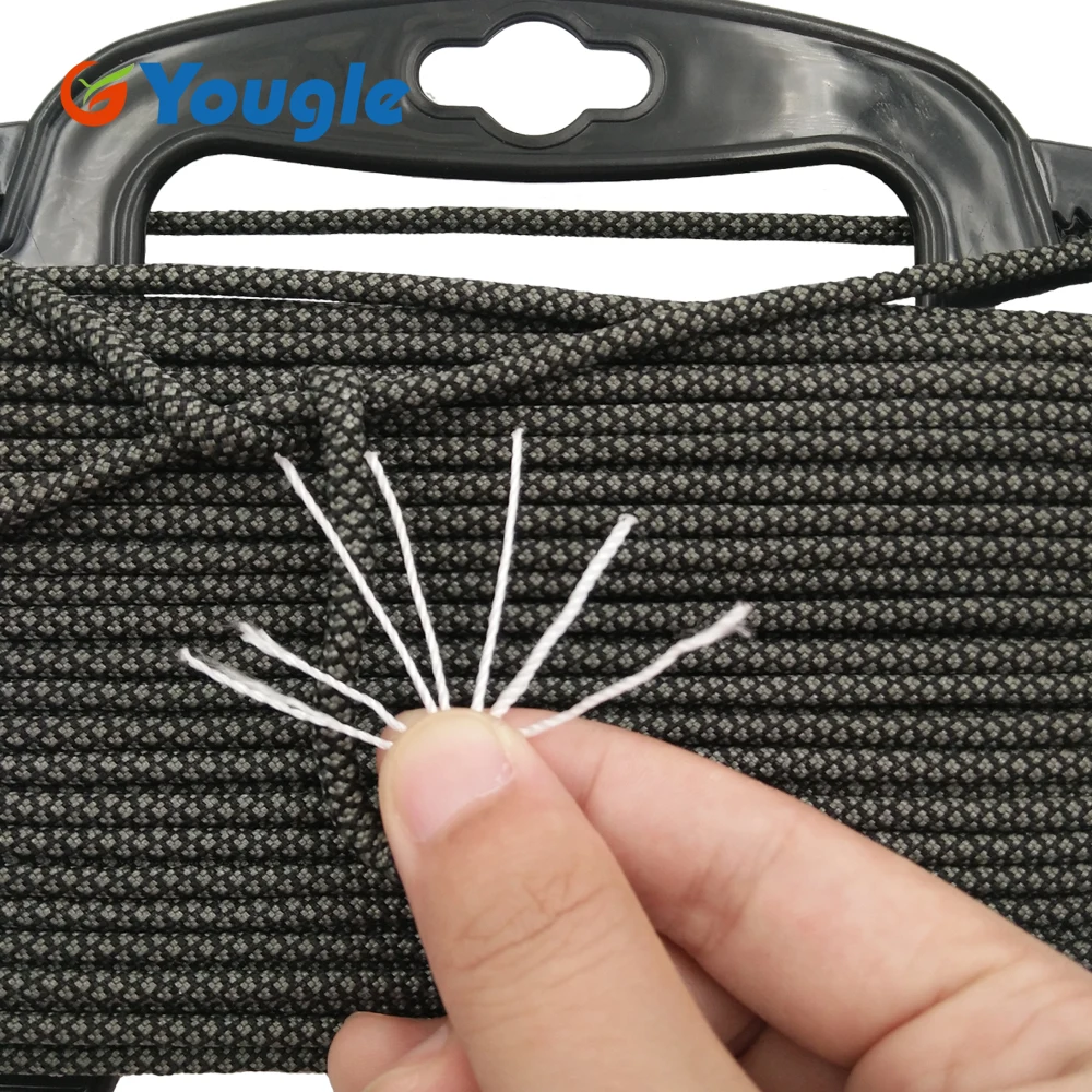 YOUGLE 31 цветов paracord 550 парашютом шнура Ремешок Веревка Миль Spec Тип III 7 Strand 100FT альпинистское снаряжение выживания
